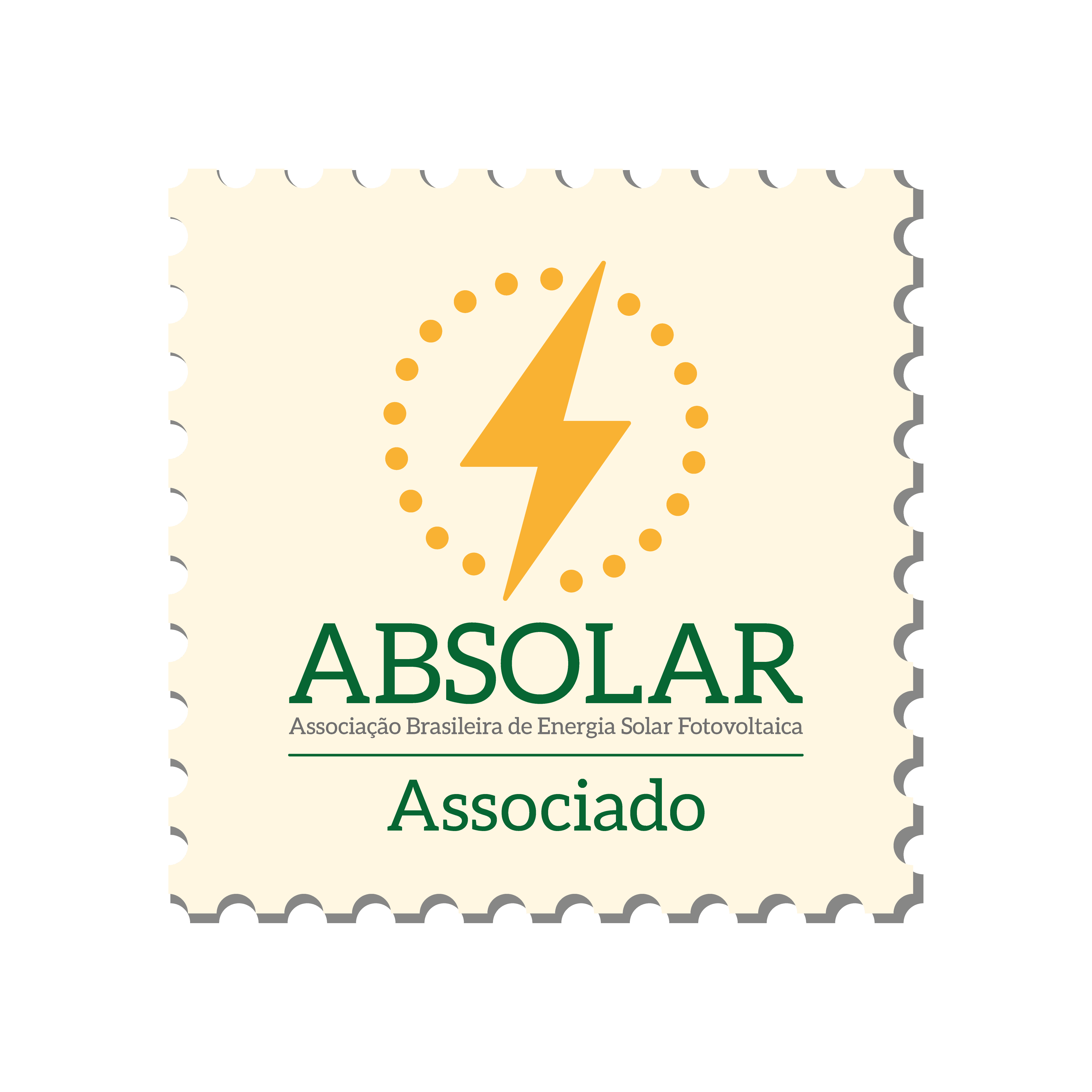 Selo de associado da ABSOLAR - Associação